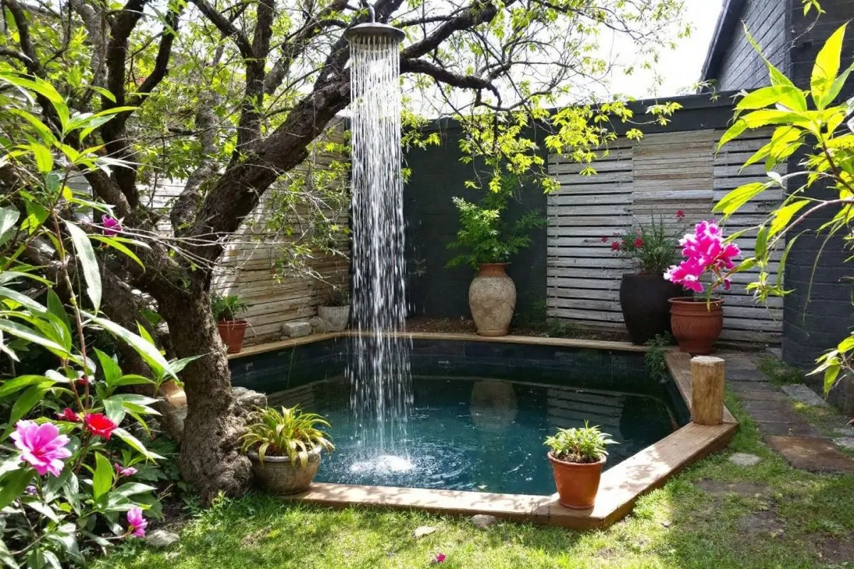 Douche extérieure bambou : le guide pour un jardin zen